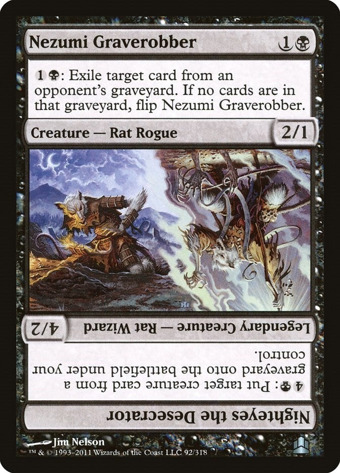 Image for Nezumi Graverobber // Nighteyes the Desecrator (92) (Commander) - Magic: The Gathering
