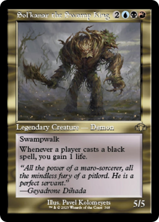 Image for Sol'kanar the Swamp King (Retro Frame) (368) (Dominaria Remastered) - Magic: The Gathering