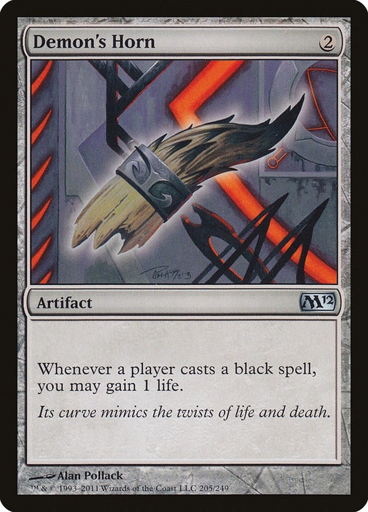 Image for Demon's Horn (205) (Magic 2012 (M12)) - Magic: The Gathering