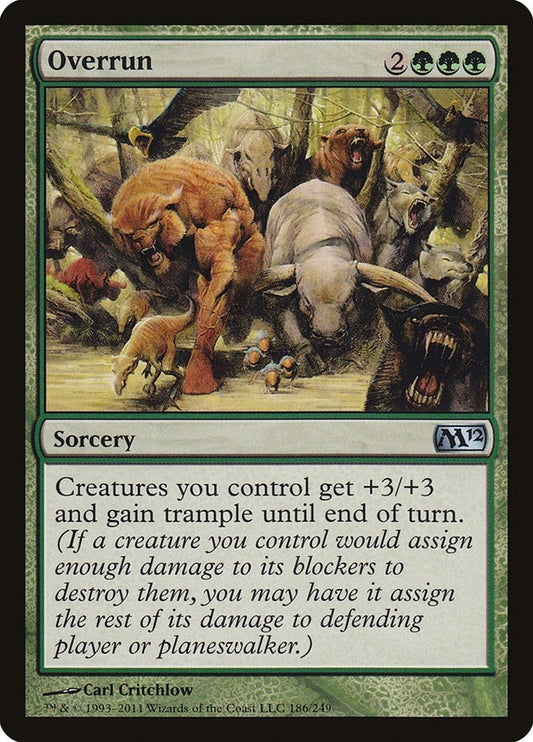 Image for Overrun (186) (Magic 2012 (M12)) - Magic: The Gathering