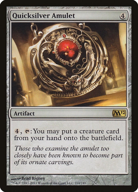 Image for Quicksilver Amulet (214) (Magic 2012 (M12)) - Magic: The Gathering