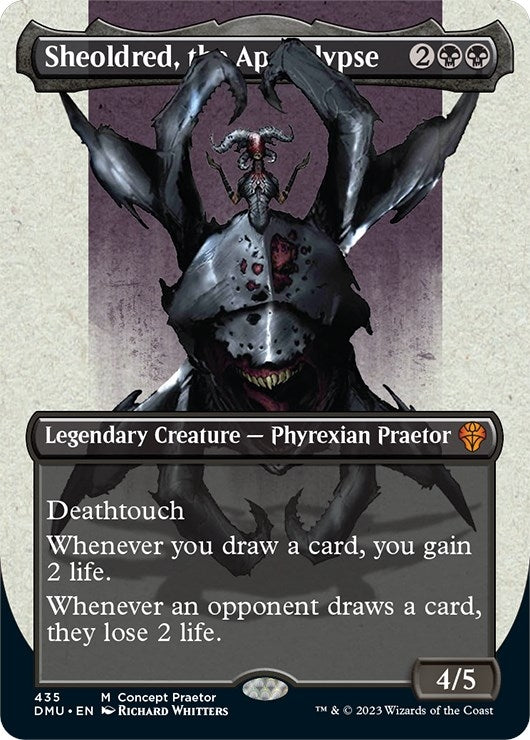 Image for Sheoldred, the Apocalypse (Concept Praetor) (435) (Phyrexia: All Will Be One) - Magic: The Gathering