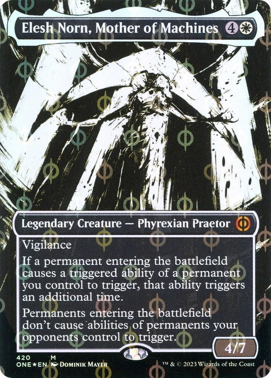 Image for Elesh Norn, Mother of Machines (Showcase) (Step-and-Compleat Foil) (420) (Phyrexia: All Will Be One) - Magic: The Gathering