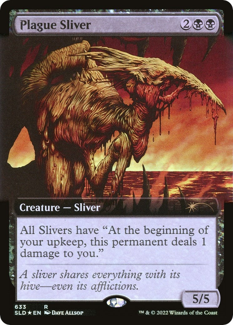 Image for Plague Sliver (Extended Art) (633) (Secret Lair Drop Series) - Magic: The Gathering