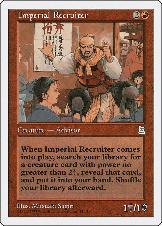 Image for Imperial Recruiter (113) (Portal Three Kingdoms) - Magic: The Gathering