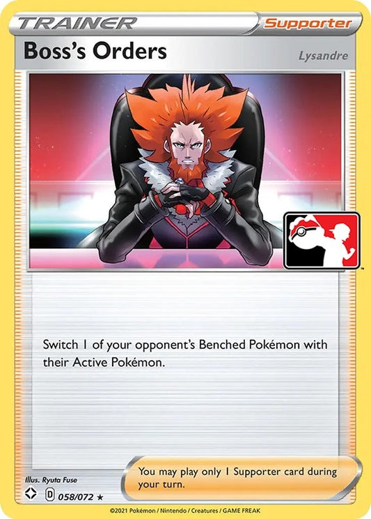 Image for Boss's Orders (058/072) (Prize Pack Series Cards) - Pokemon