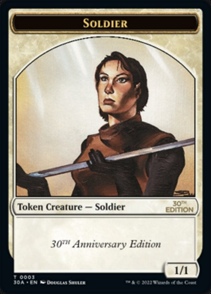 Image for Soldier Token (3) (30th Anniversary Edition) - Magic: The Gathering