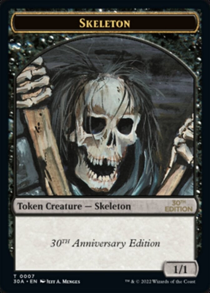 Image for Skeleton Token (7) (30th Anniversary Edition) - Magic: The Gathering