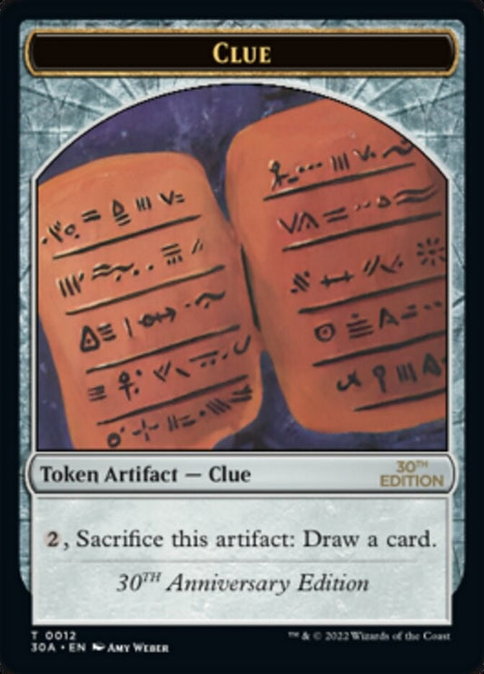 Image for Clue (0012) Token (12) (30th Anniversary Edition) - Magic: The Gathering