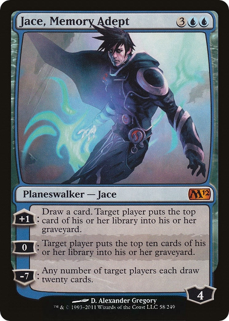 Image for Jace, Memory Adept (58) (Magic 2012 (M12)) - Magic: The Gathering