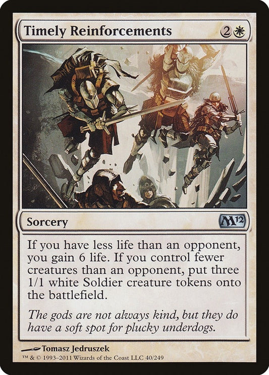 Image for Timely Reinforcements (40) (Magic 2012 (M12)) - Magic: The Gathering