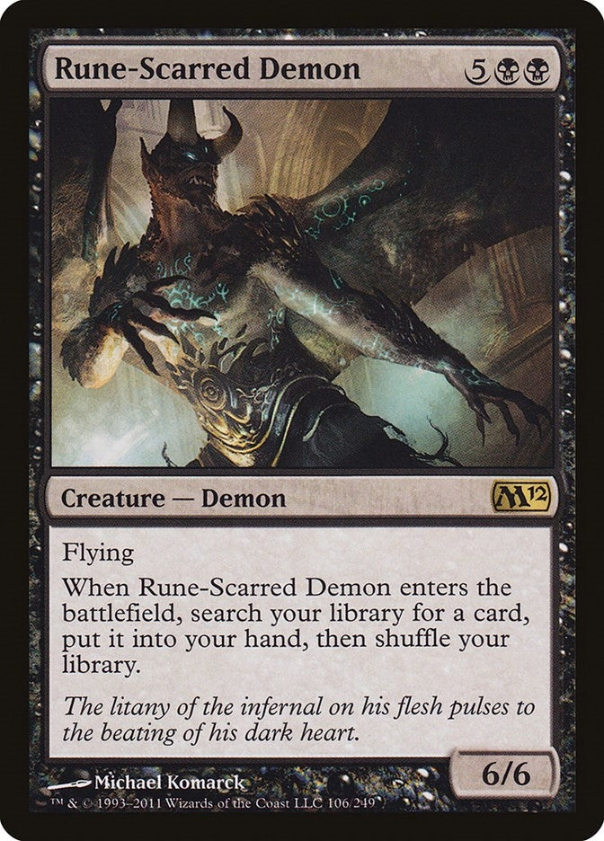 Image for Rune-Scarred Demon (106) (Magic 2012 (M12)) - Magic: The Gathering