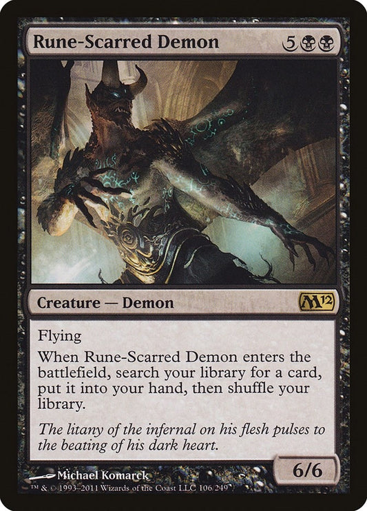 Image for Rune-Scarred Demon (106) (Magic 2012 (M12)) - Magic: The Gathering