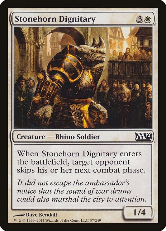 Image for Stonehorn Dignitary (37) (Magic 2012 (M12)) - Magic: The Gathering