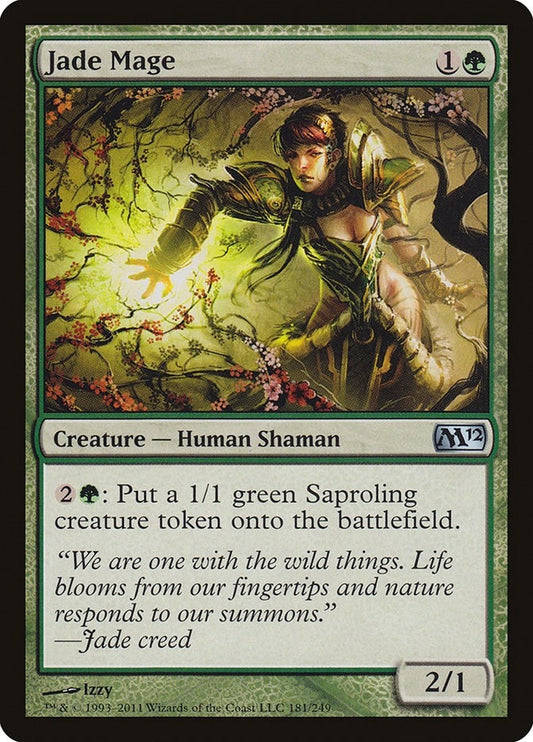 Image for Jade Mage (181) (Magic 2012 (M12)) - Magic: The Gathering