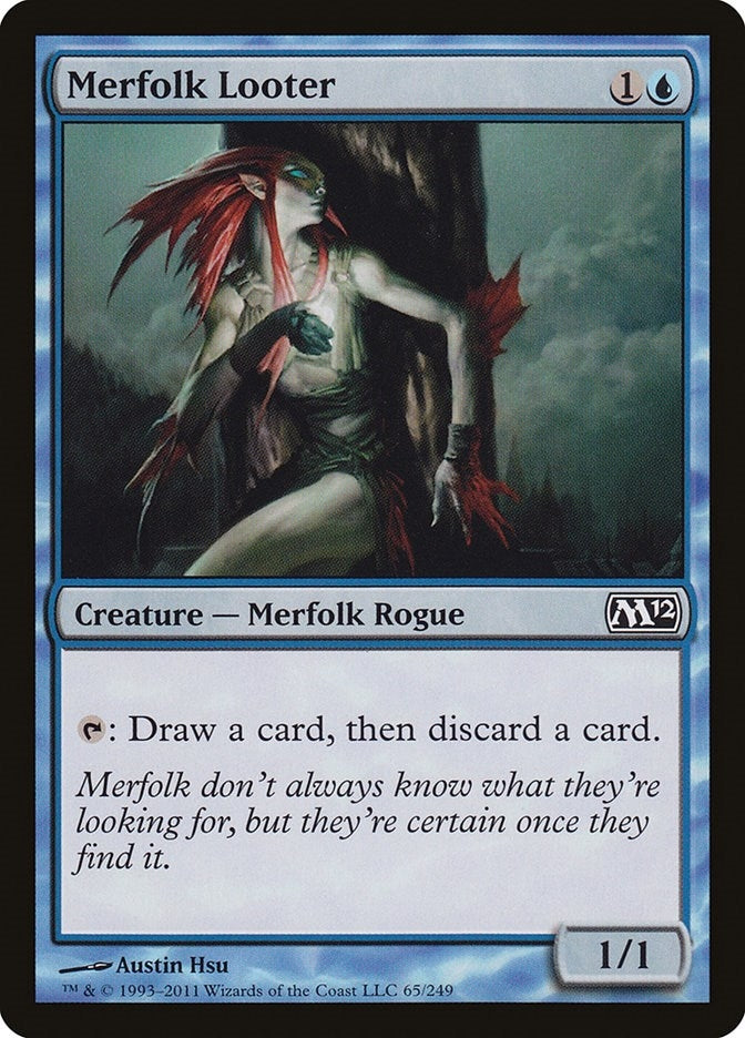 Image for Merfolk Looter (65) (Magic 2012 (M12)) - Magic: The Gathering
