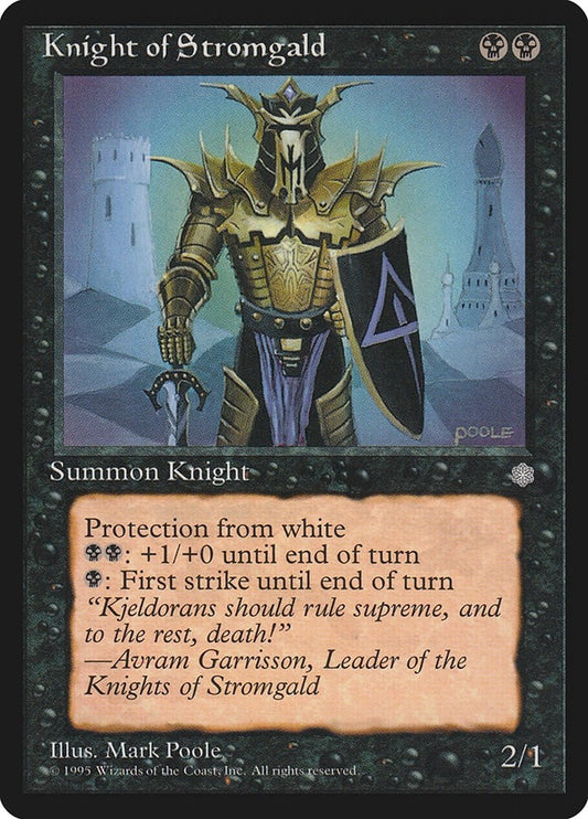 Image for Knight of Stromgald (Ice Age) - Magic: The Gathering