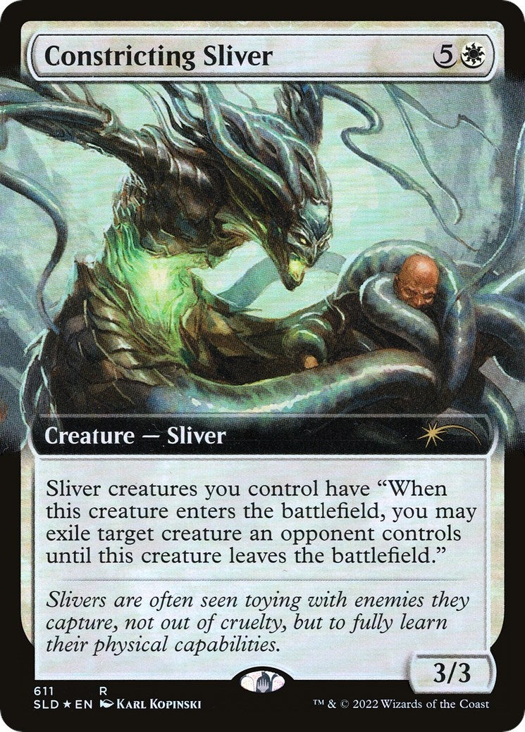 Image for Constricting Sliver (Extended Art) (611) (Secret Lair Drop Series) - Magic: The Gathering