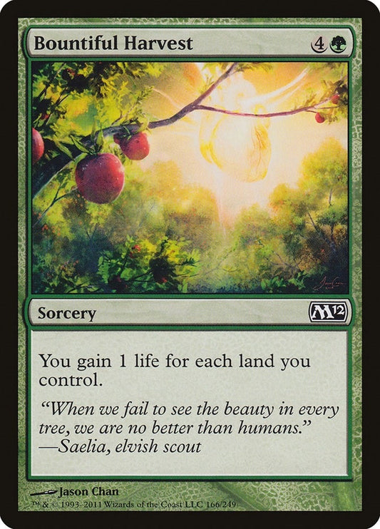 Image for Bountiful Harvest (166) (Magic 2012 (M12)) - Magic: The Gathering