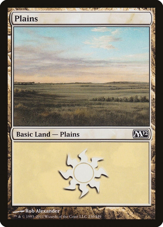 Image for Plains (230) (230) (Magic 2012 (M12)) - Magic: The Gathering