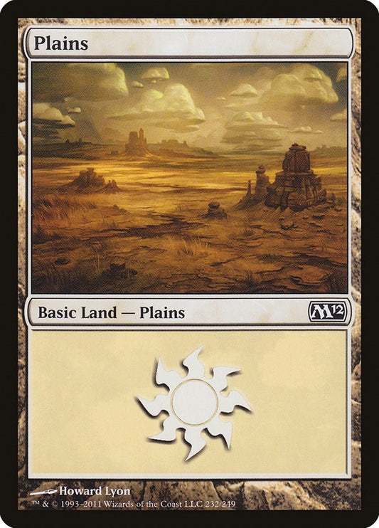 Image for Plains (232) (232) (Magic 2012 (M12)) - Magic: The Gathering