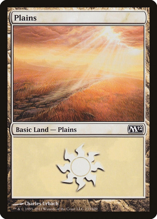 Image for Plains (233) (233) (Magic 2012 (M12)) - Magic: The Gathering