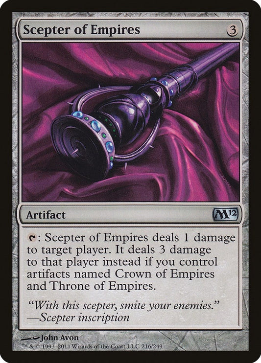 Image for Scepter of Empires (216) (Magic 2012 (M12)) - Magic: The Gathering