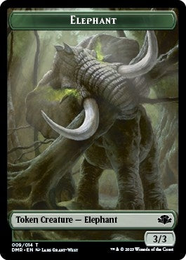 Image for Elephant // Squirrel Double-Sided Token (9 // 13) (Dominaria Remastered) - Magic: The Gathering