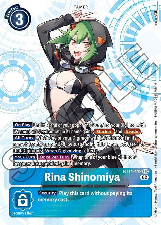 Image for Rina Shinomiya (BT11-112 SEC) (Dimensional Phase) - Digimon Card Game