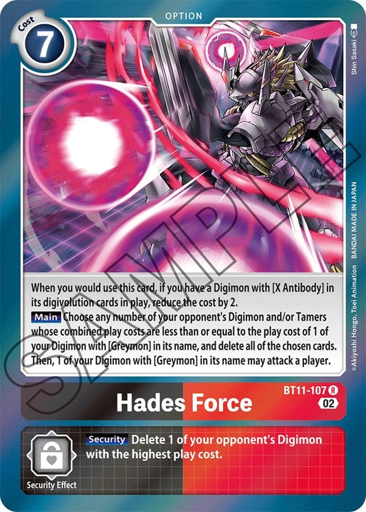 Image for Hades Force (BT11-107 R) (Dimensional Phase) - Digimon Card Game