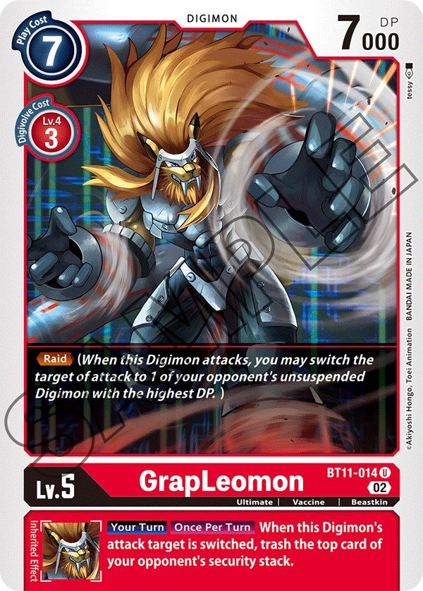Image for GrapLeomon (BT11-014 U) (Dimensional Phase) - Digimon Card Game