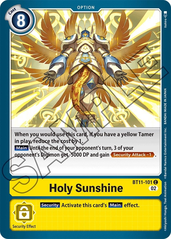 Image for Holy Sunshine (BT11-101 C) (Dimensional Phase) - Digimon Card Game