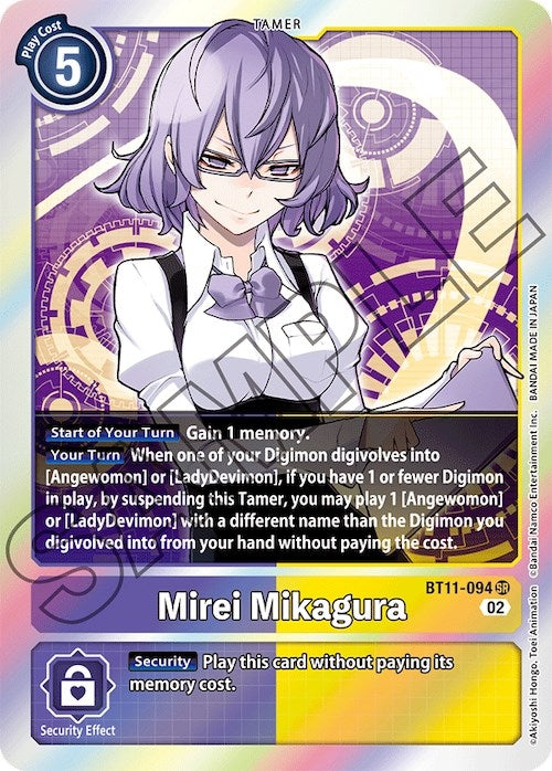 Image for Mirei Mikagura (BT11-094 SR) (Dimensional Phase) - Digimon Card Game