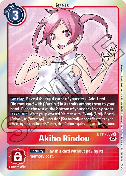 Image for Akiho Rindou (BT11-089 R) (Dimensional Phase) - Digimon Card Game