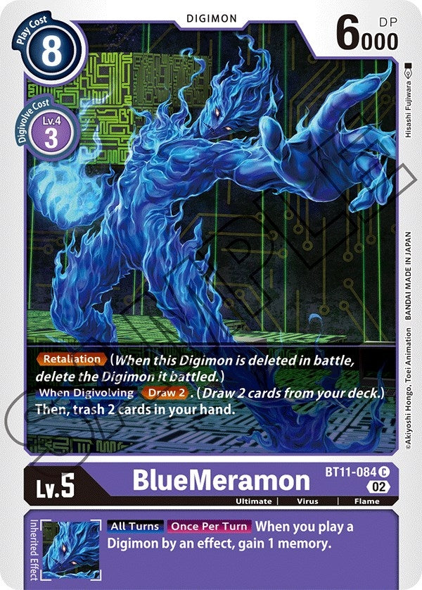 Image for BlueMeramon (BT11-084 C) (Dimensional Phase) - Digimon Card Game