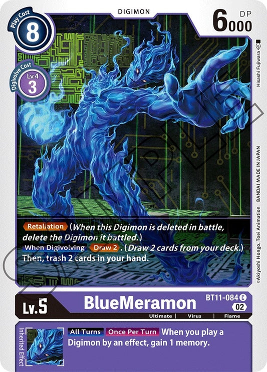 Image for BlueMeramon (BT11-084 C) (Dimensional Phase) - Digimon Card Game