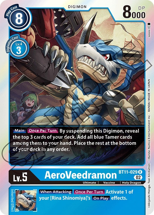 Image for AeroVeedramon (BT11-029 R) (Dimensional Phase) - Digimon Card Game