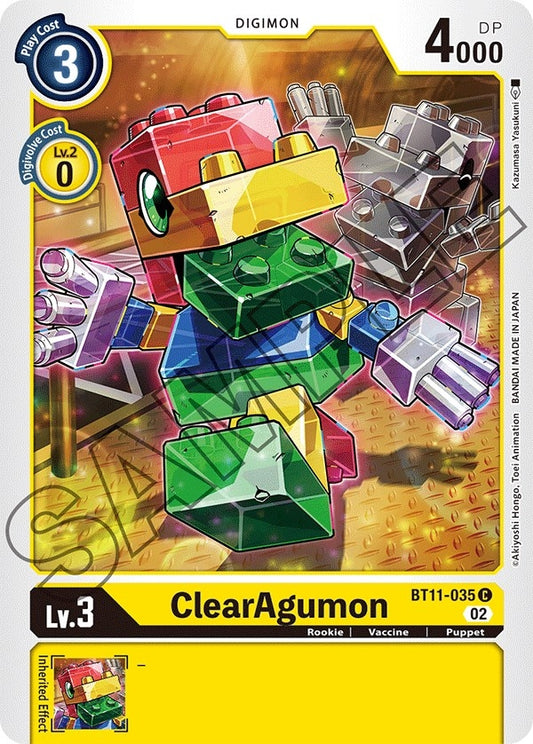 Image for ClearAgumon (BT11-035 C) (Dimensional Phase) - Digimon Card Game