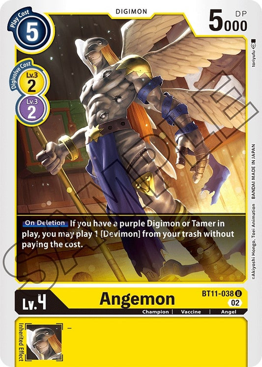 Image for Angemon (BT11-038 U) (Dimensional Phase) - Digimon Card Game
