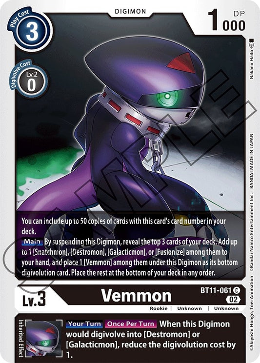 Image for Vemmon (BT11-061 C) (Dimensional Phase) - Digimon Card Game