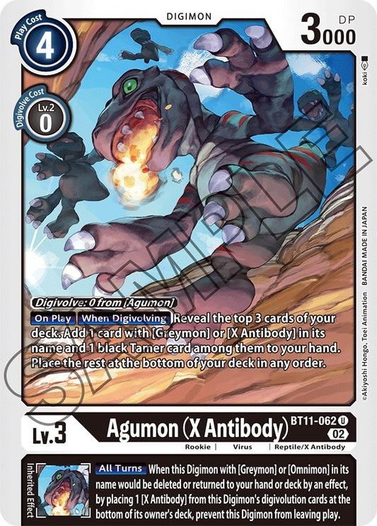 Image for Agumon (X Antibody) (BT11-062 U) (Dimensional Phase) - Digimon Card Game