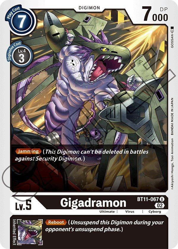 Image for Gigadramon (BT11-067 U) (Dimensional Phase) - Digimon Card Game