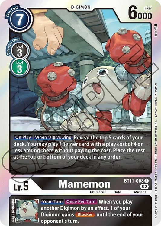 Image for Mamemon (BT11-068 R) (Dimensional Phase) - Digimon Card Game