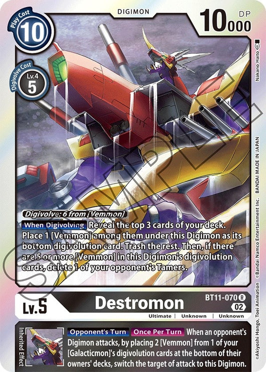 Image for Destromon (BT11-070 R) (Dimensional Phase) - Digimon Card Game