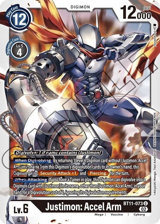 Image for Justimon: Accel Arm (BT11-073 U) (Dimensional Phase) - Digimon Card Game