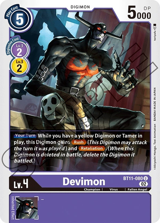 Image for Devimon (BT11-080 U) (Dimensional Phase) - Digimon Card Game