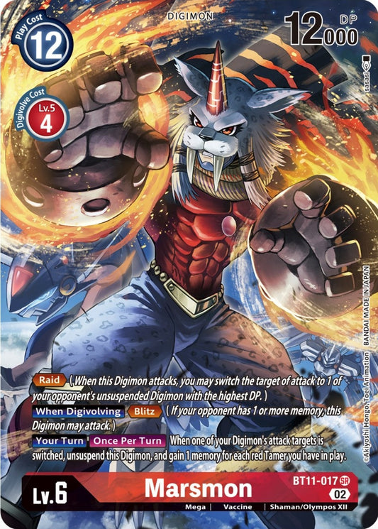 Image for Marsmon (Alternate Art) (BT11-017 SR) (Dimensional Phase) - Digimon Card Game