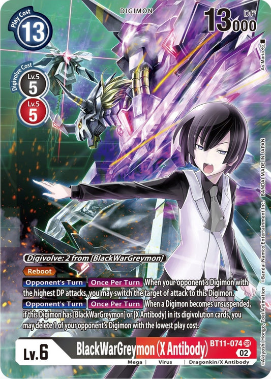 Image for BlackWarGreymon (X Antibody) (Alternate Art) (BT11-074 SR) (Dimensional Phase) - Digimon Card Game