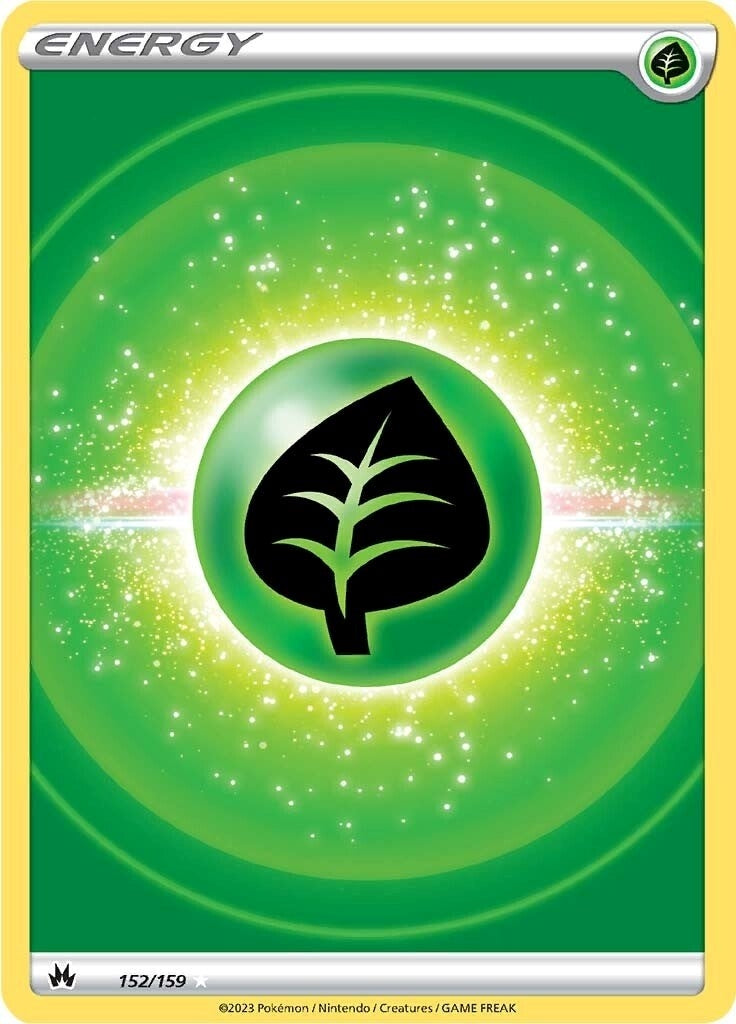Image for Grass Energy (Texture Full Art) (152/159) (Crown Zenith) - Pokemon