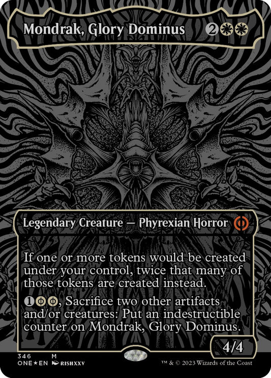 Image for Mondrak, Glory Dominus (Oil Slick Raised Foil) (346) (Phyrexia: All Will Be One) - Magic: The Gathering